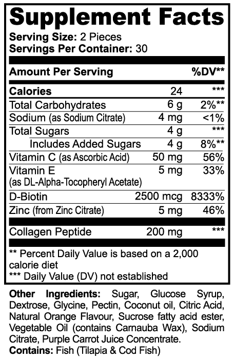 Skin Collagen Gummies (Adult)